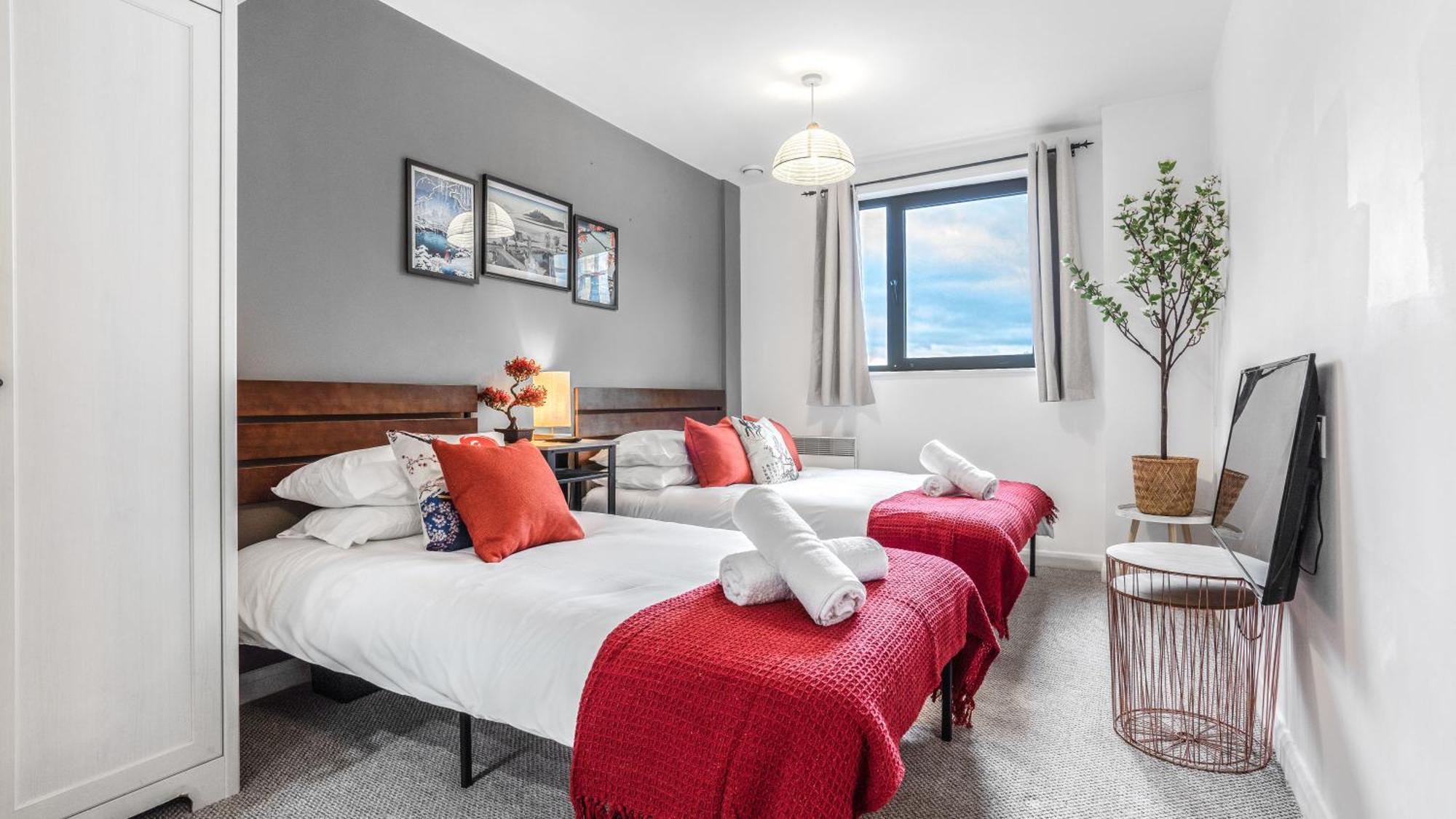 Japanese Suite 2Bed 2Bath, Free Park, Netfix, 75 Inch Tv, Games - City Centre- Maihom 伯明翰 外观 照片